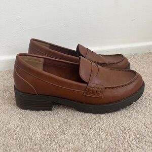 Free People brown loafers! Size 8.5